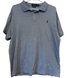 Polo Ralph Lauren Custom‎ Slim Fit Mens Size XL Blue Preppy Navy Pony Super soft